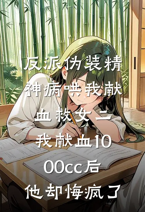 反派伪装精神病哄我献血救女二，我献血1000cc后他却悔疯了