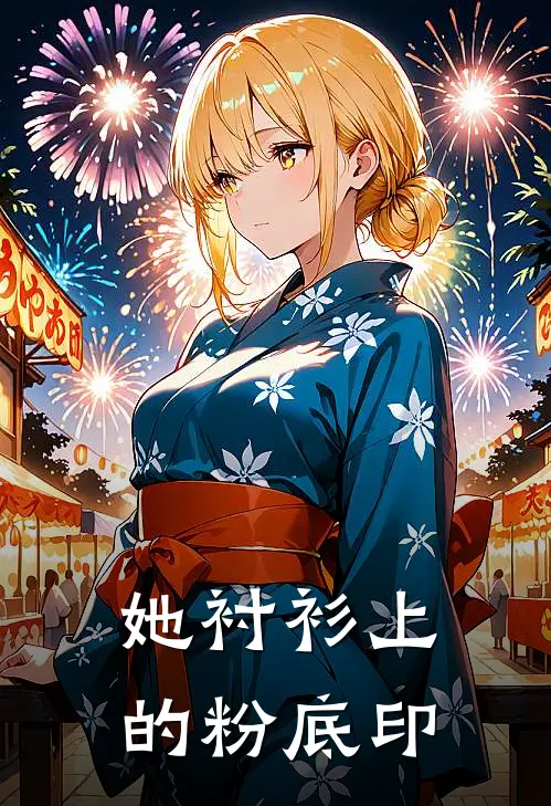 她衬衫上的粉底印